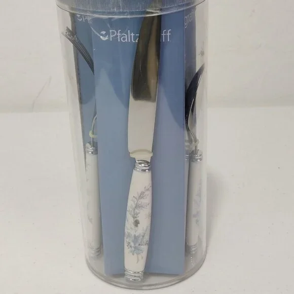 20 Piece Pfaltzgraff The Winter Frost Collection Flatware Set NEW